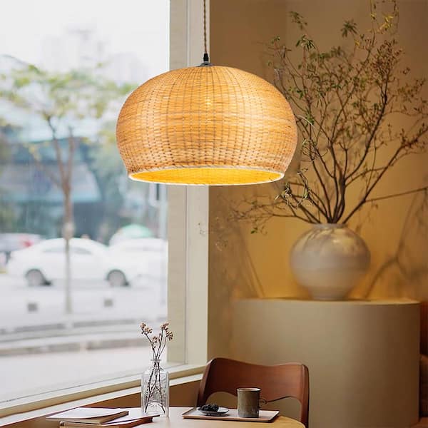ELE Light & Decor Victoria 60-Watt 1-Light Beige Modern