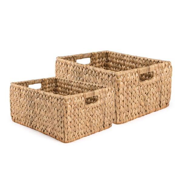 NESTING BASKET SET | Set of Four (4) Handwoven store Natural Kaisa Grass + Jute Nesting Baskets (6” - 12” Round Diameters)