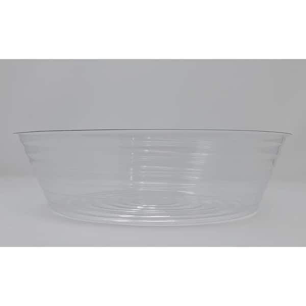 Griffin Products Deep Liner 8 in. Clear Plastic Planter Saucer