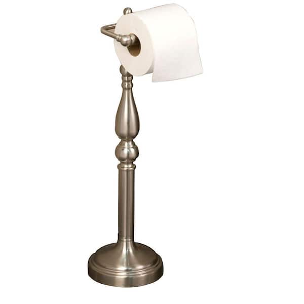 Barclay Products Everdeen Freestanding Toilet Paper Holder in Brushed Nickel