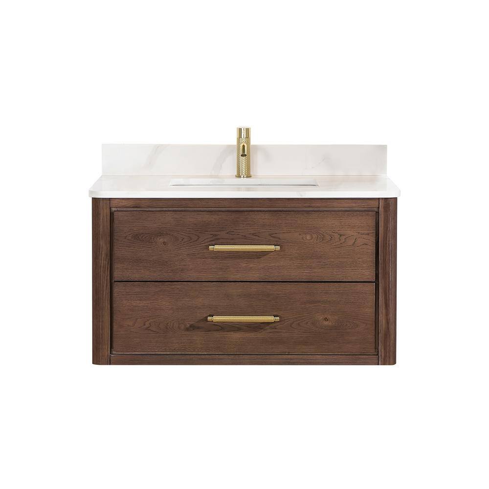 ROSWELL Cristo 36 in.W x 22 in.D x 20.6 in.H Single Sink Bath Vanity in ...