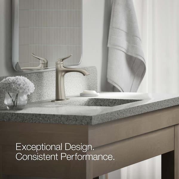 KOHLER Easmor Single-Handle Single Hole Bathroom Faucet in Vibrant