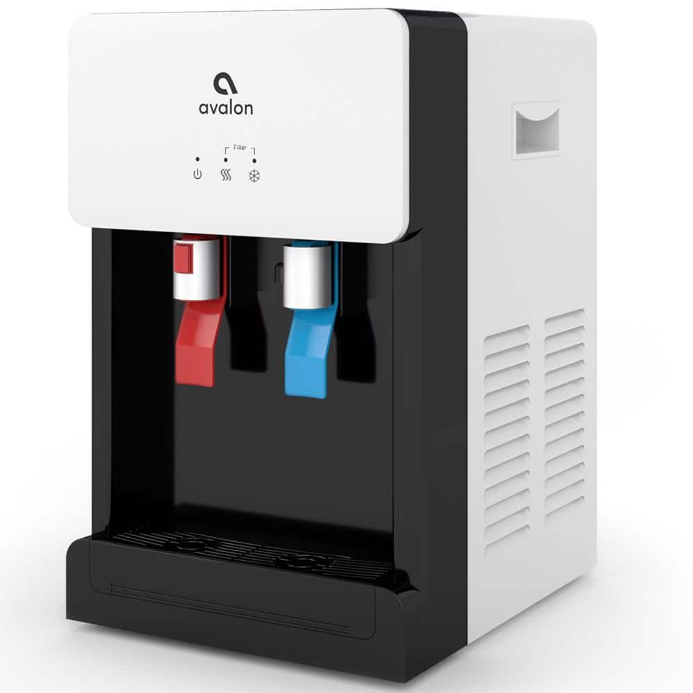 White and Black Countertop Bottleless Water Cooler Dispenser