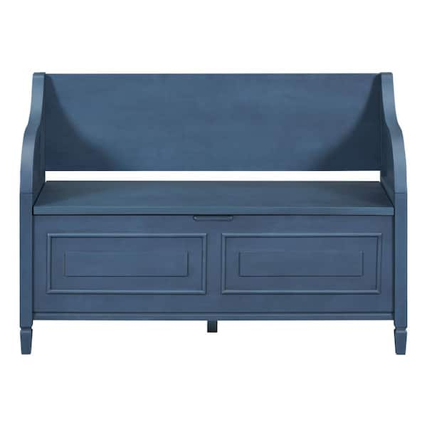 Navy best sale dining bench