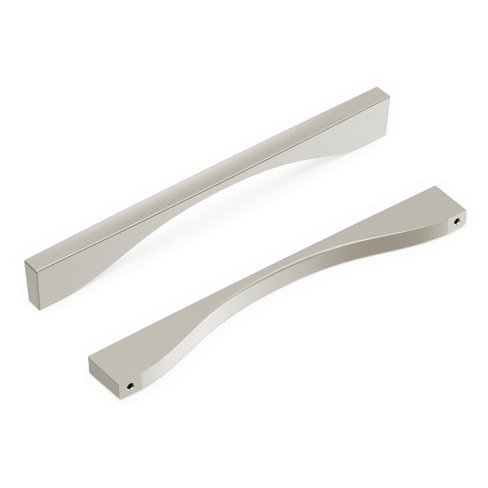 Channel Collection Pull 8-13/16 in. (224mm) Center to Center Satin Nickel Arch Cabinet Pull