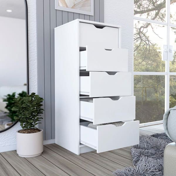 tall thin white dresser for Bedroom, Mid Century Modern Dresser with Drawers, 5 Drawer Dresser - Bed Bath & Beyond instructions and a nylon strap Furnulem White Tall Dresser for