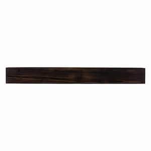 Weathered Beam 48 in. Burnt Almond Cap-Shelf Mantel