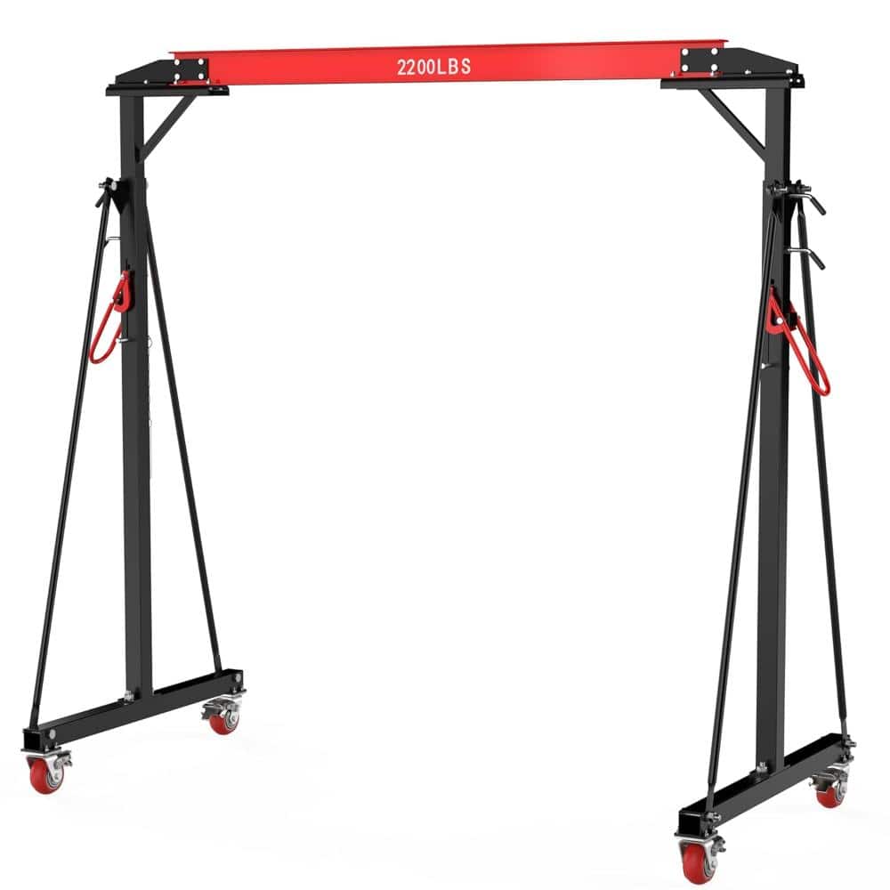 "Adjustable Gantry Crane, 1 Ton/2200 LBS Capacity, Portable Gantry Crane Height Adjustable 97"" to 141"" with 12 Positions" price history on PriceWatchPro