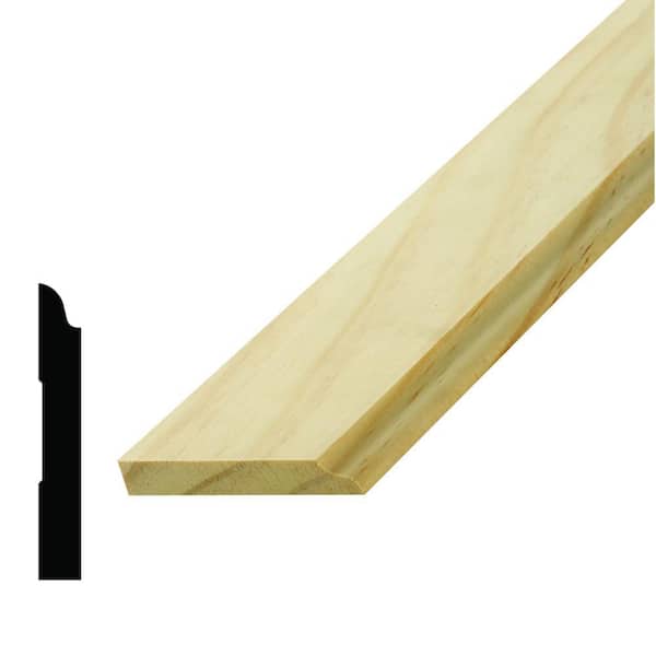 Alexandria Moulding WM 912 3/8 in. x 2-1/2 in. Pine Stop Molding