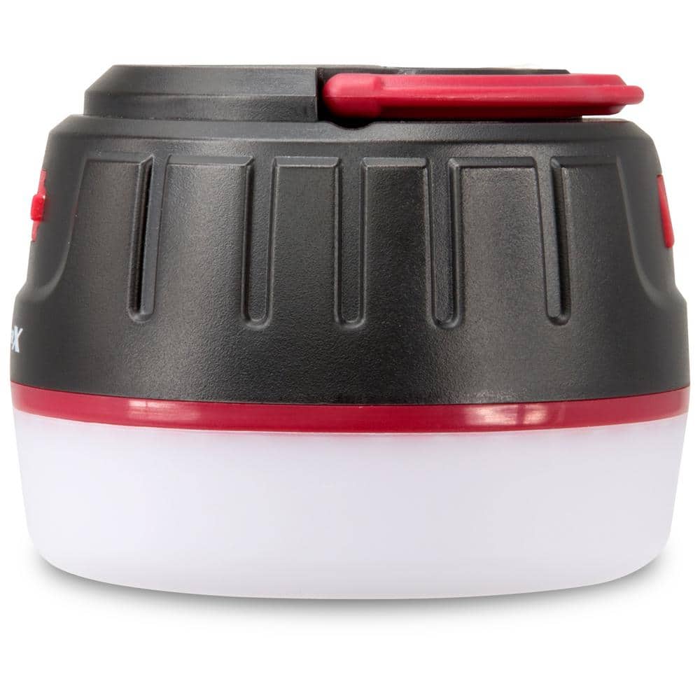 Black Waterproof LED Lantern with Built-In USB Port and Powerbank