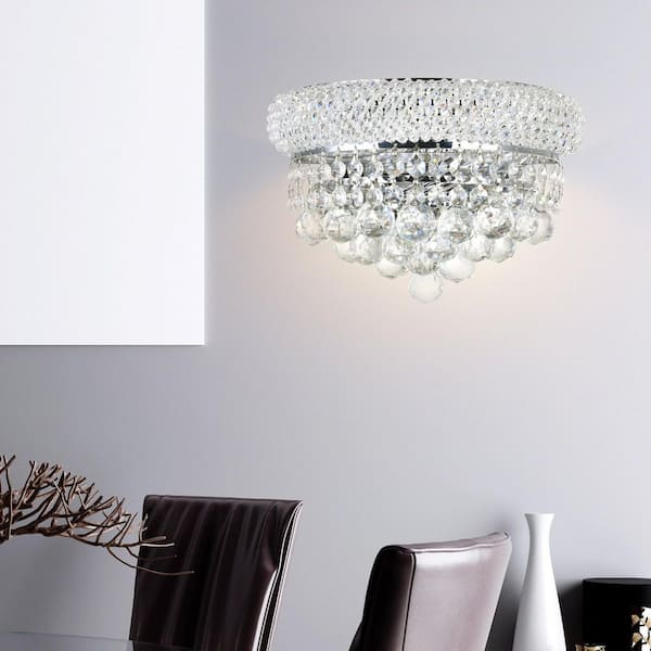 Empire 2 Light Wall Sconce With Chrome Finish