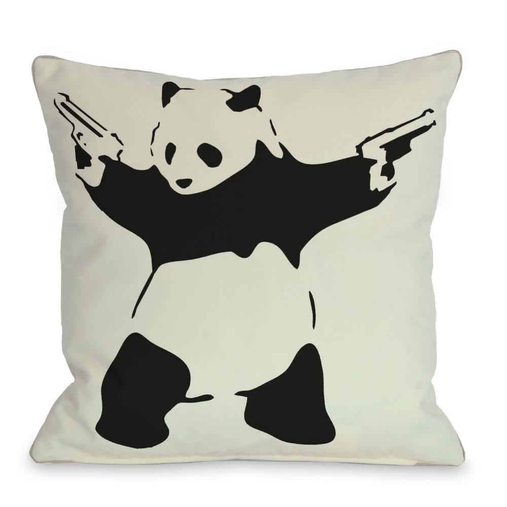 panda throw pillow