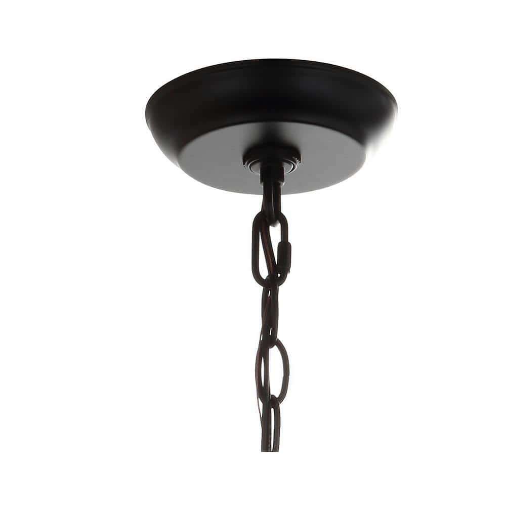 Bevin 16" Oil Rubbed Bronze Cylinder Crystal LED Pendant