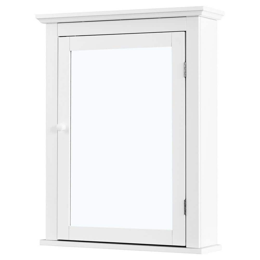 WELLFOR CY bathroom cabinet 23.5-in x 28-in x 8-in White Bathroom Wall  Cabinet in the Bathroom Wall Cabinets department at