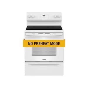 30 in. 4 Element Freestanding Electric Range in White