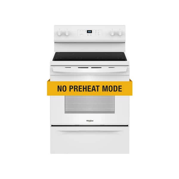 Whirlpool 30 in. 4 Element Freestanding Electric Range in White