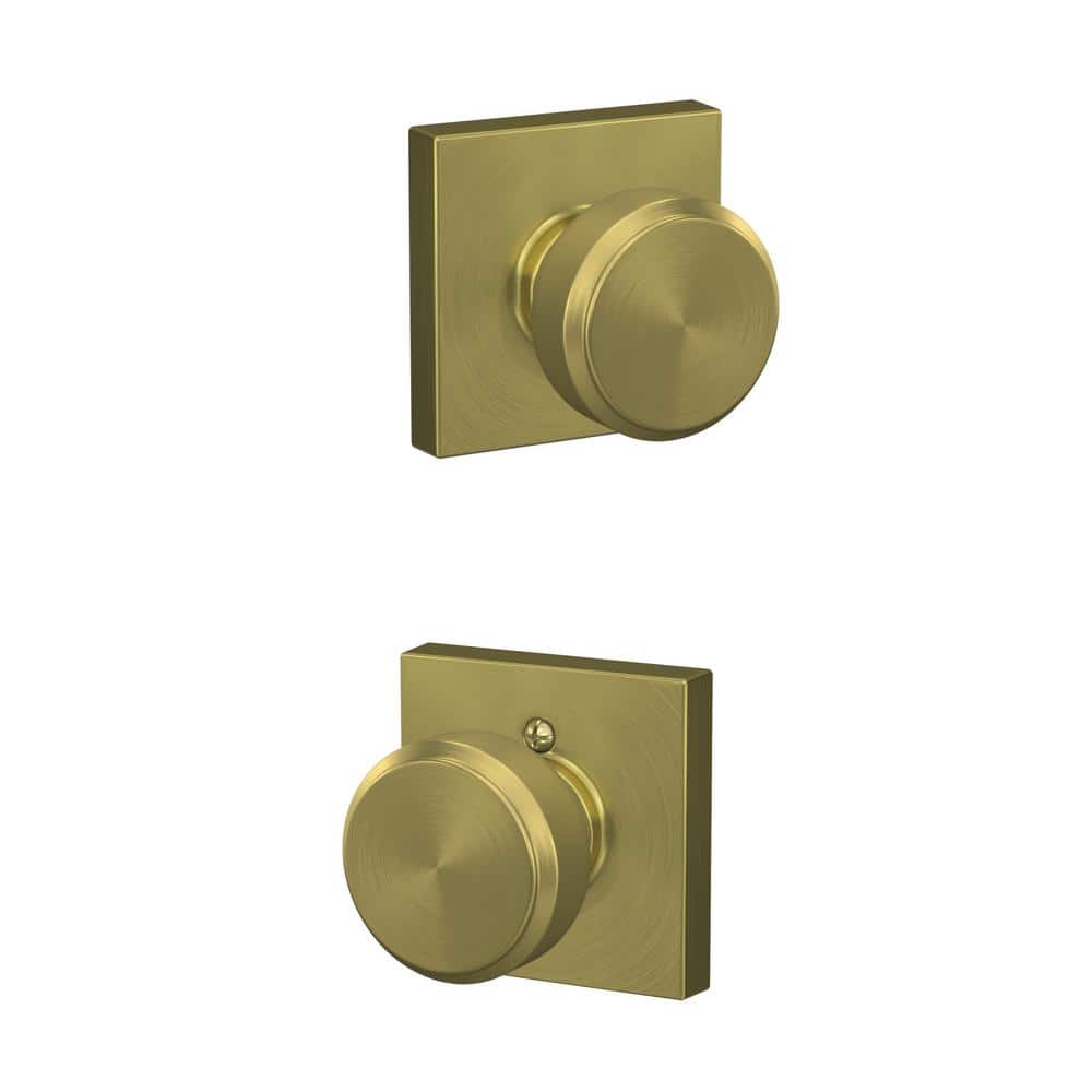 Sure-Loc Hardware Satin Brass Interior Passage Door Knob in the Door Knobs  department at
