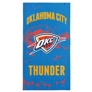 NBA Thunder Tide Multi-Color Graphic Printed Cotton/Polyester Blend Beach Towel