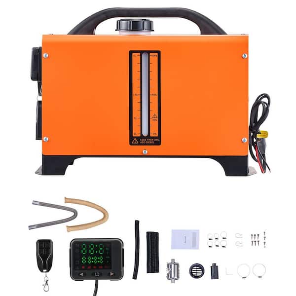 27300 BTU Orange Diesel Compact Forced Air Diesel Portable Corded Space Heater with Adjustable Thermostat 2025 Update
