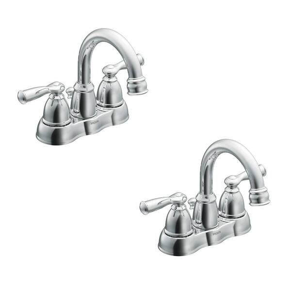 Reviews For Moen Banbury 4 In Centerset 2 Handle Bathroom Faucet Chrome Pack Ws84913 2pk The Home Depot - How Much Does Home Depot Charge To Install A Bathroom Faucet