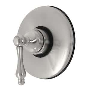 Vintage Single-Handle Volume Control Valve in Brushed Nickel