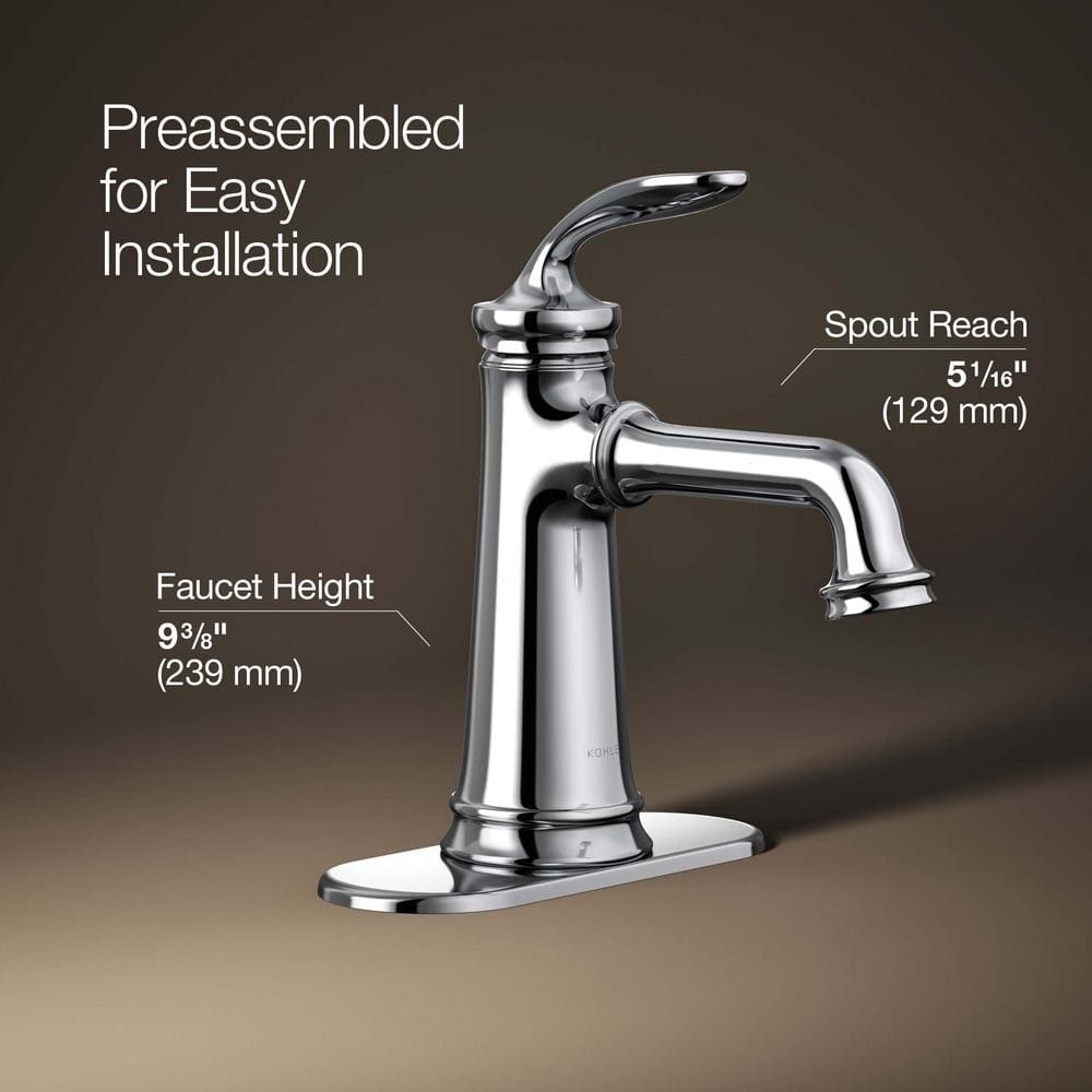 Bellera Polished Chrome Single-Handle Bathroom Sink Faucet