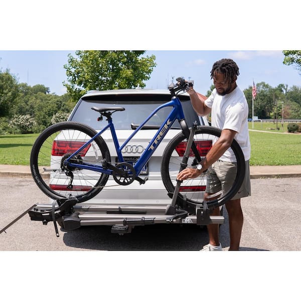 DK2 Hitch Mounted Heavy Duty Platform E Bike Carrier 2 Bike Capacity BCR790E The Home Depot