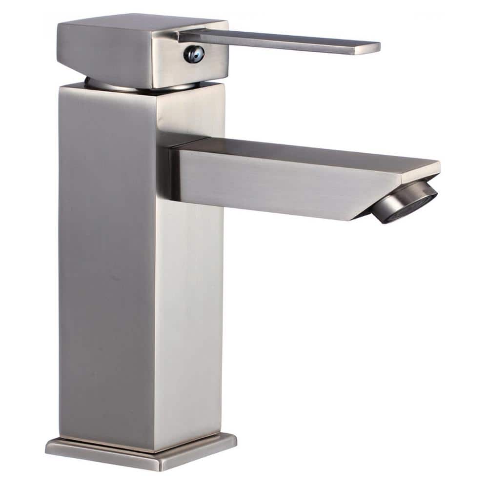 Amelia Brushed Nickel Single-Hole Bathroom Faucet
