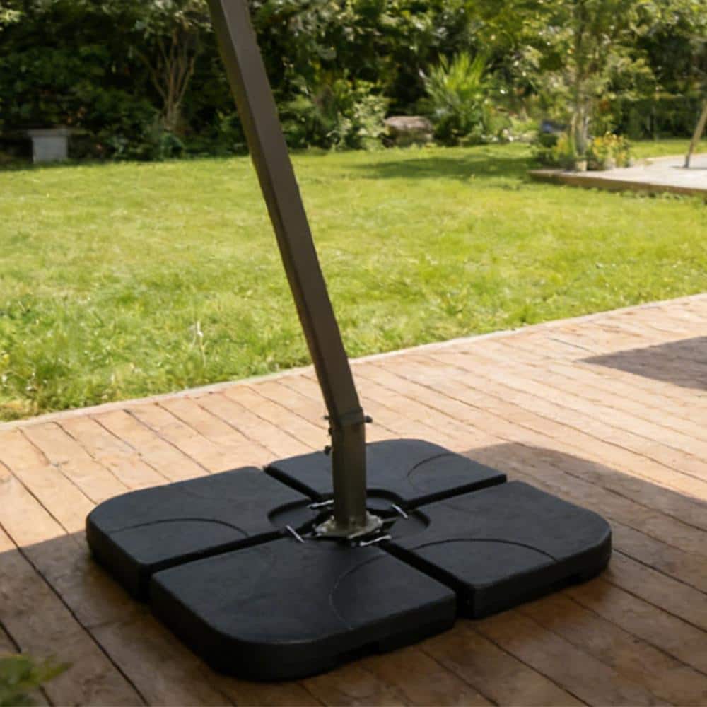 4-Piece Fillable Offset Umbrella Base 160-220lbs Water/Sand Black price history on PriceWatchPro