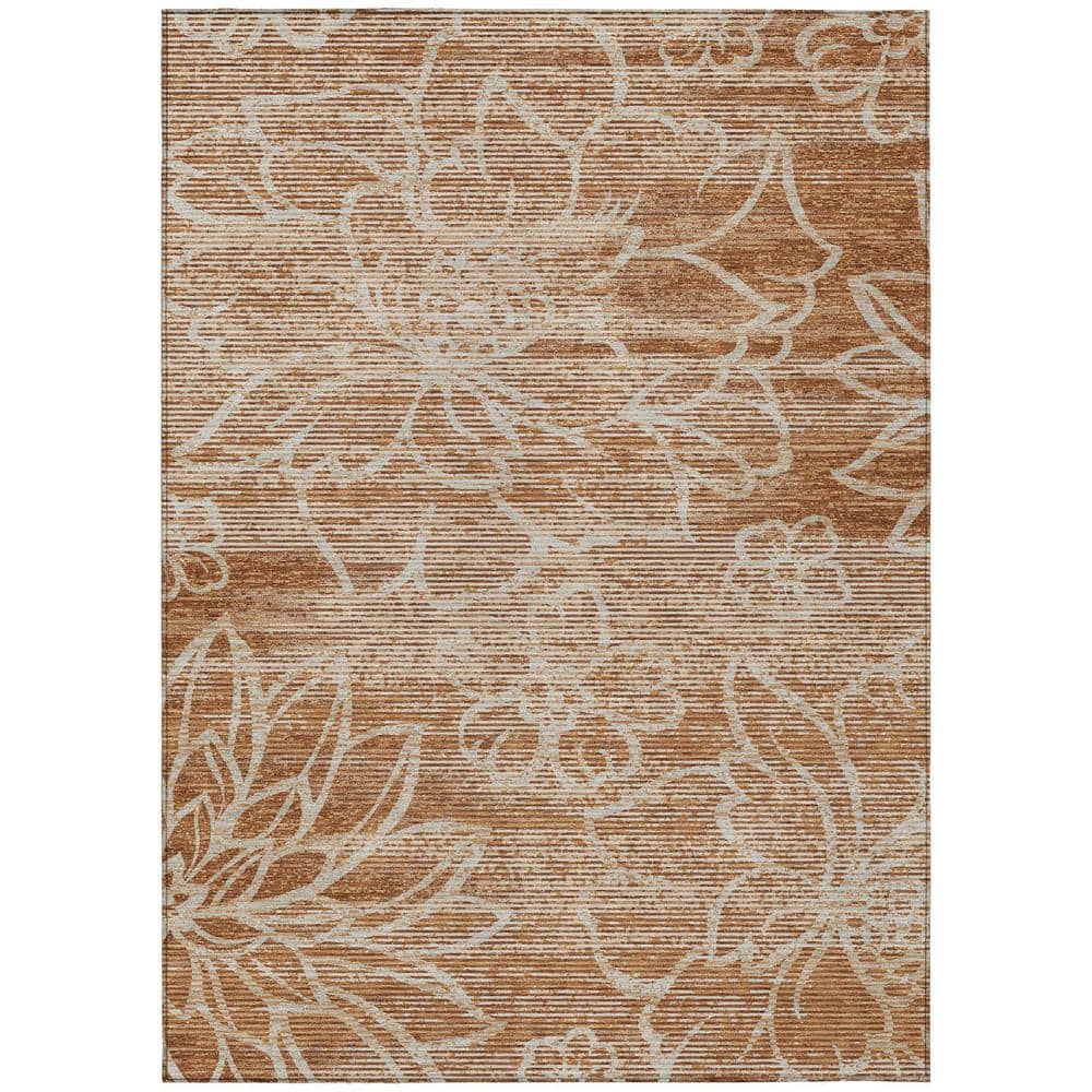 Chantille Machine Washable Indoor/Outdoor Abstract ACN2789 Paprika 8 ft. x 10 ft. Area Rug price history on PriceWatchPro