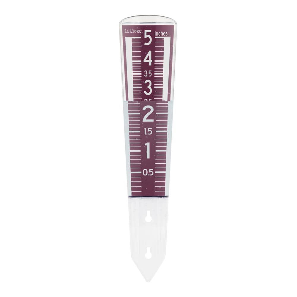 Large Burgundy Acrylic Easy Read Rain Gauge