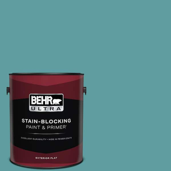 BEHR ULTRA 1 gal. #PPU13-05 Bali Bliss Flat Exterior Paint & Primer