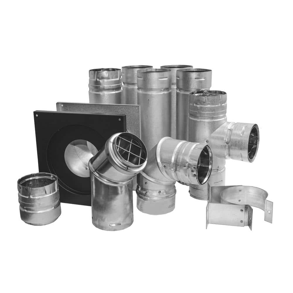 Chimney Pipe / Venting Pipe :: Gas Piping :: 3 inch :: DuraVent Type B Gas  Vent 3 :: DuraVent 3 Round B-Vent 24 Length Pipe - 3BV24