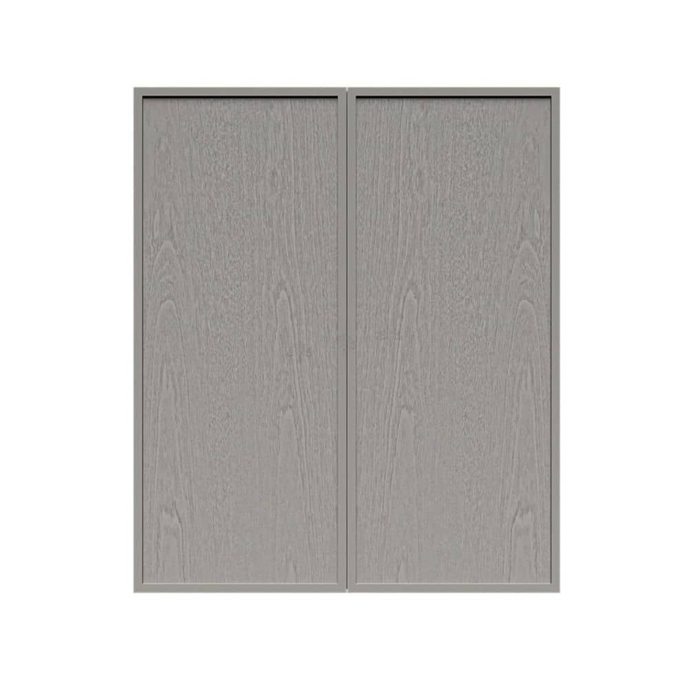 Slim Shaker Assembled 24 in. W x 42 in. H x 12 in. D Wall Kitchen Cabinet in Gray price history on PriceWatchPro