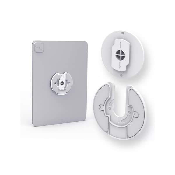 Universal Tablet Wall Mount Adjustable 90° Swivel White 2 Pack for iPad E-Reader Router Smart Home