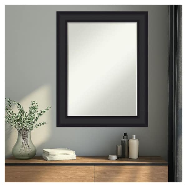 Amanti Art Oliver Black 23.25 in. x 29.25 in. Petite Bevel Modern