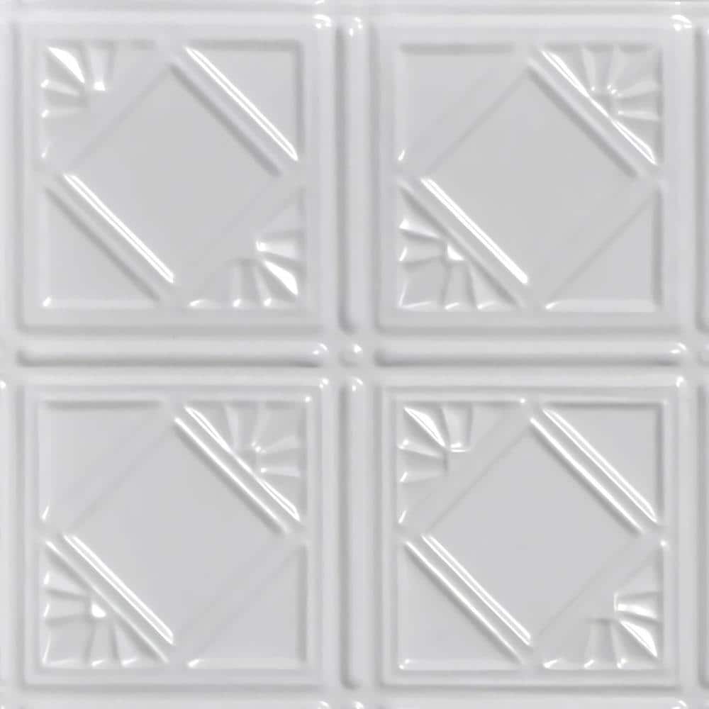 Take Home Sample - Carnivale White 1 ft. x 1 ft. Decorative Tin Style Nail Up Ceiling Tile (1 sq. ft./case) price history on PriceWatchPro