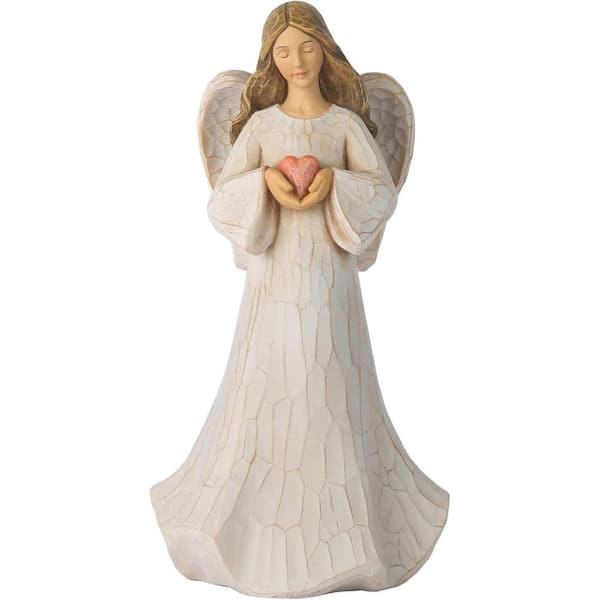 Regency International White 5 in. x 14 in. Resin Angel with