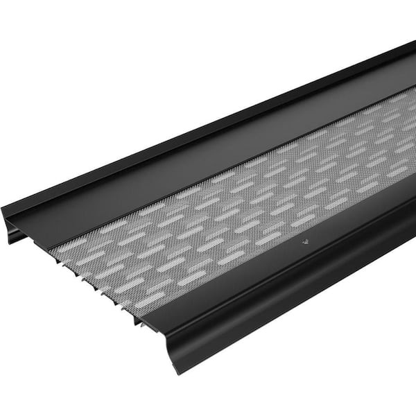 Goldguard Micromesh 6 in. Gutter Cover, Stainless Steel Mesh Leaf Guards-(Black-50 ft. )