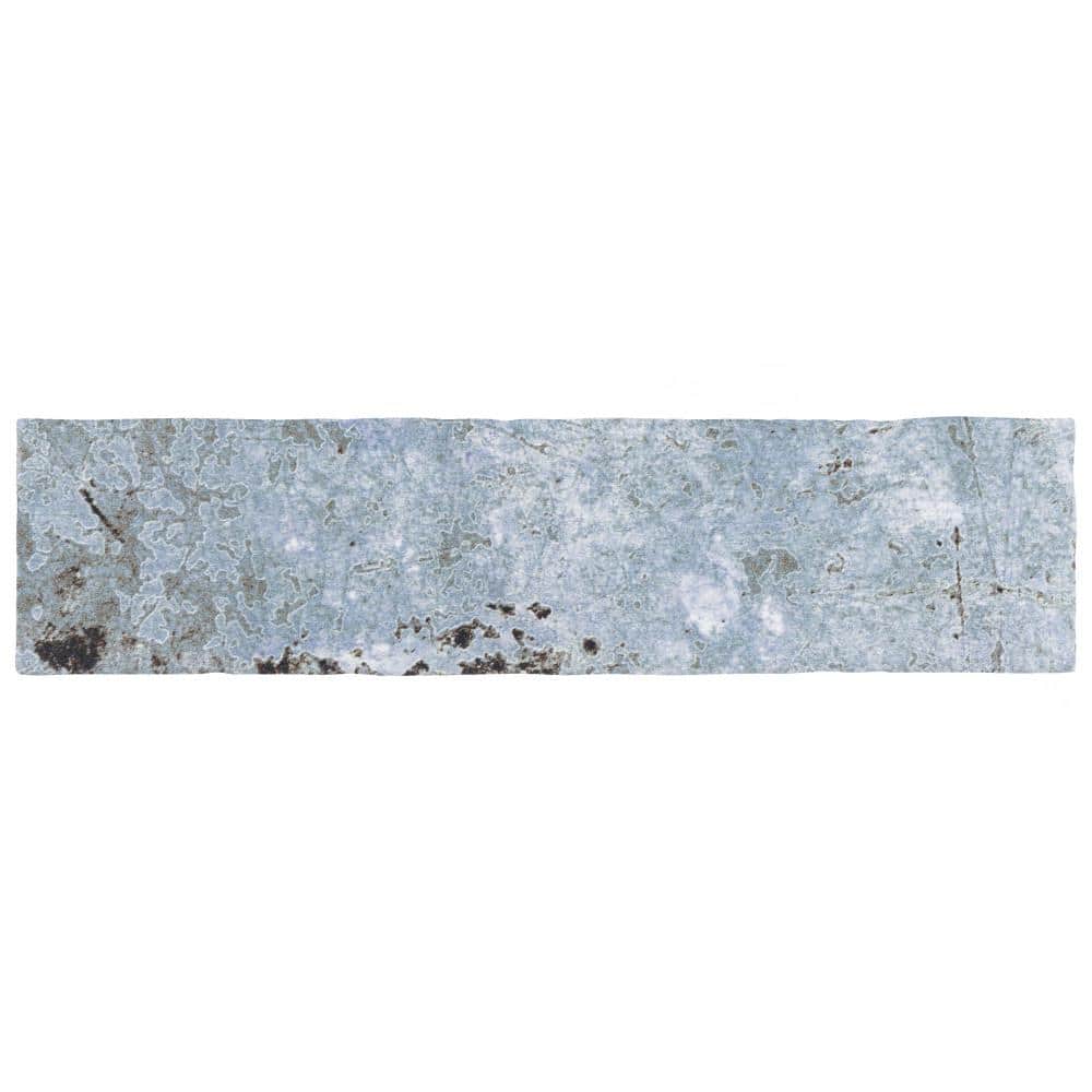 London Blue Glossy 3 in. x 11-3/4 in. Ceramic Wall Take Home Tile Sample price history on PriceWatchPro