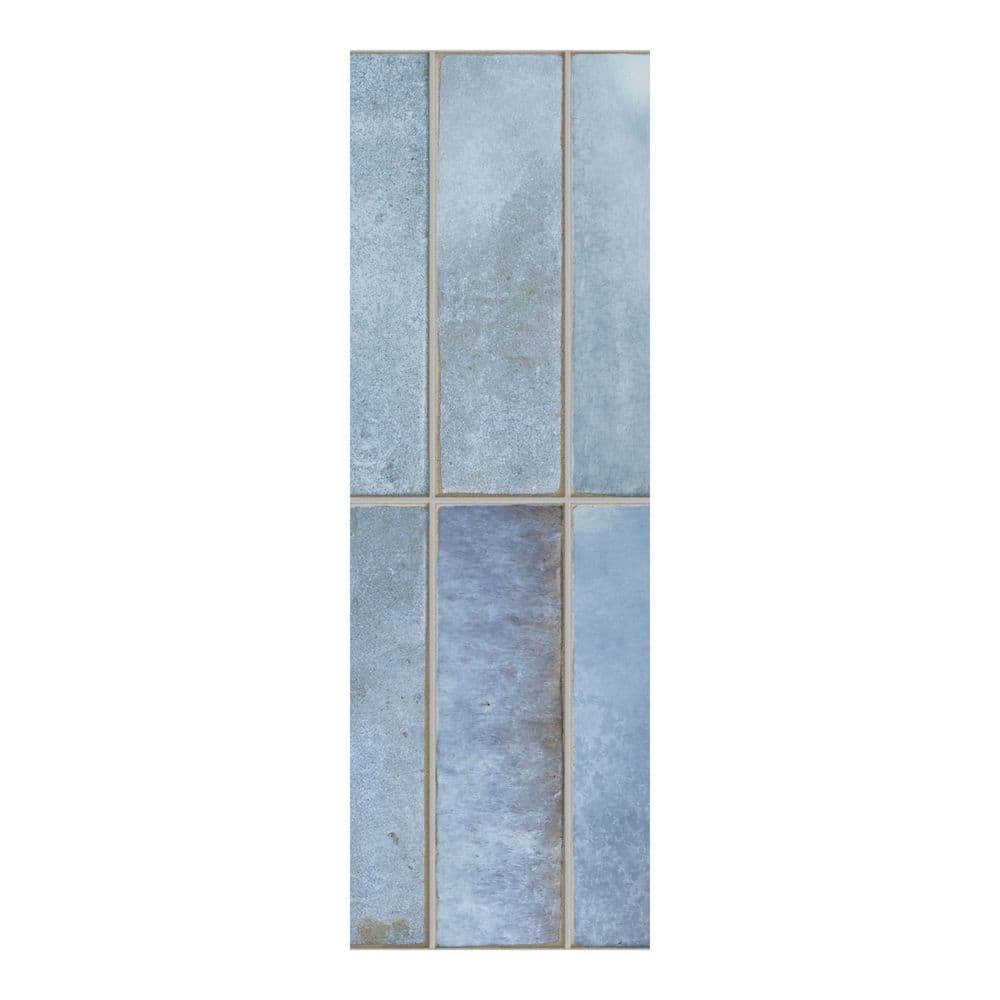 Spanish Artis Azul 4 in. x 12 in. Glazed Porcelain Wall Tile Sample price history on PriceWatchPro
