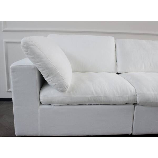 J&E Home 81 in. W Square Arm 2-Piece Velvet Large Size J&E Home 81 in. W Square Arm 2-Piece Velvet Large Size