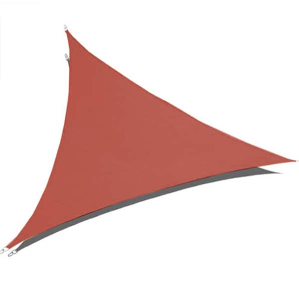 King Canopy 12 ft. Terracotta Triangle Shade Sail Includes Hardware Set