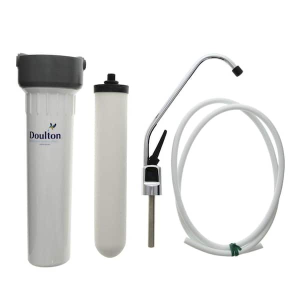 DOULTON Single Stage Under Counter Ceramic Filter System with UltraCarb Candle and DIY Kit