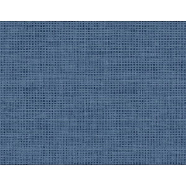 CASA MIA Modern Fabric Texture Blue Paper Non-Pasted Strippable Wallpaper Roll (Cover 60.75 sq. ft.)