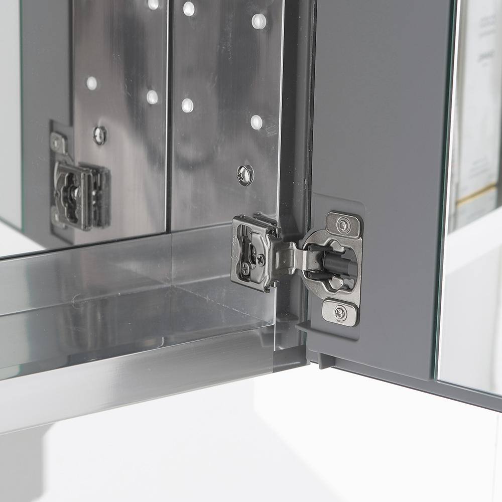 Modern Frameless Rectangular Surface Mount Medicine Cabinet Mirror