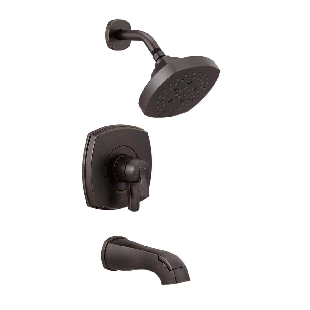 Delta Stryke 1-Handle Wall Mount 5-Spray Tub and Shower Faucet Trim Kit in Venetian Bronze (Valve Not Included) -  T17476-RB