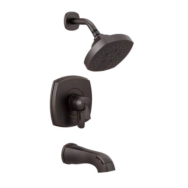 Delta Stryke 1-Handle Wall Mount 5-Spray Tub and Shower Faucet Trim Kit in Venetian Bronze (Valve Not Included)