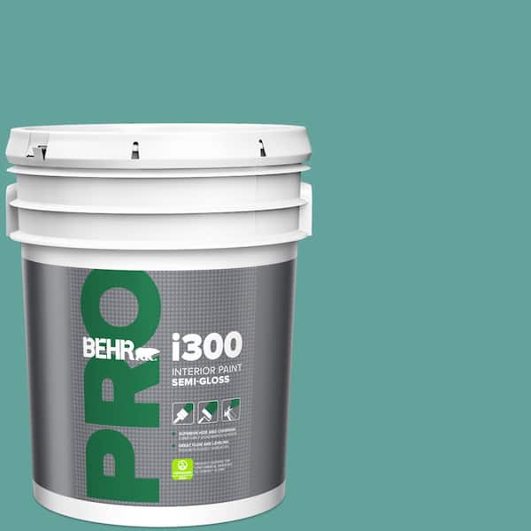 BEHR PRO 5 gal. #M450-5 Aqua Rapids Semi-Gloss Interior Paint