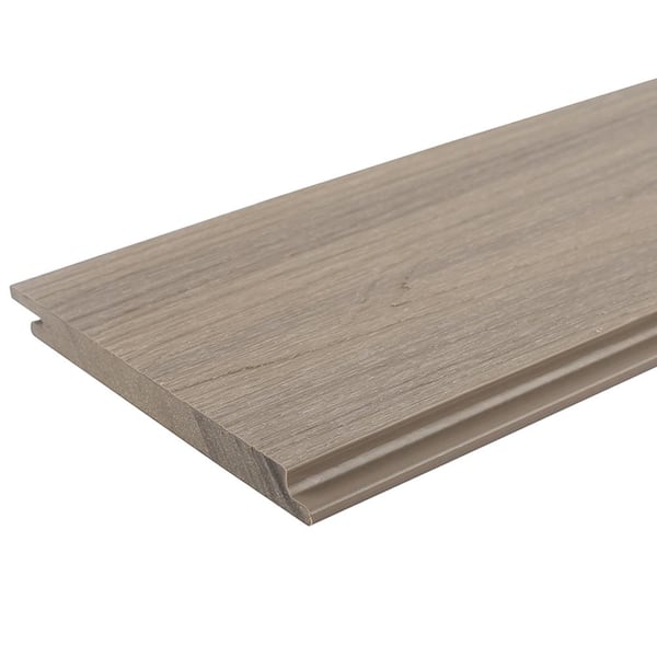 NewTechWood All Weather System 5.5 in. x 192 in. Composite Siding in Roman Antique (14-Piece)